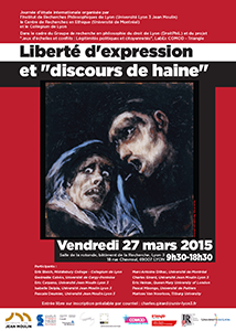Liberté d'expression et "discours de haine" - 27 mars 2015