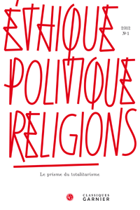 Revue Éthique, politique, religions
